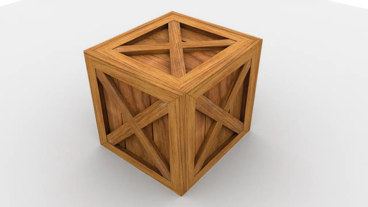 3D Professional Modelled Crate 2