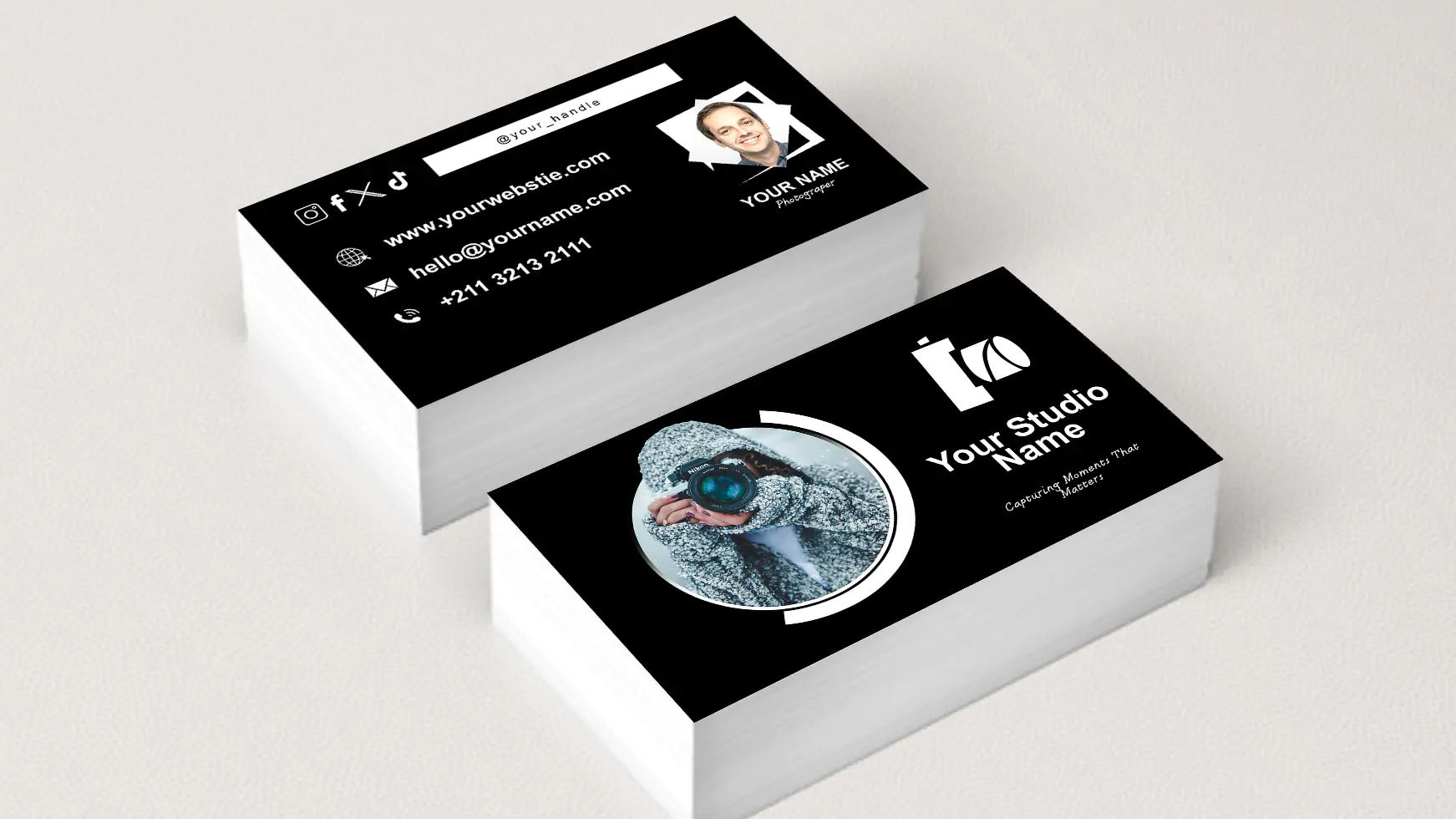 Professional, Corporate Business Card for Photographer