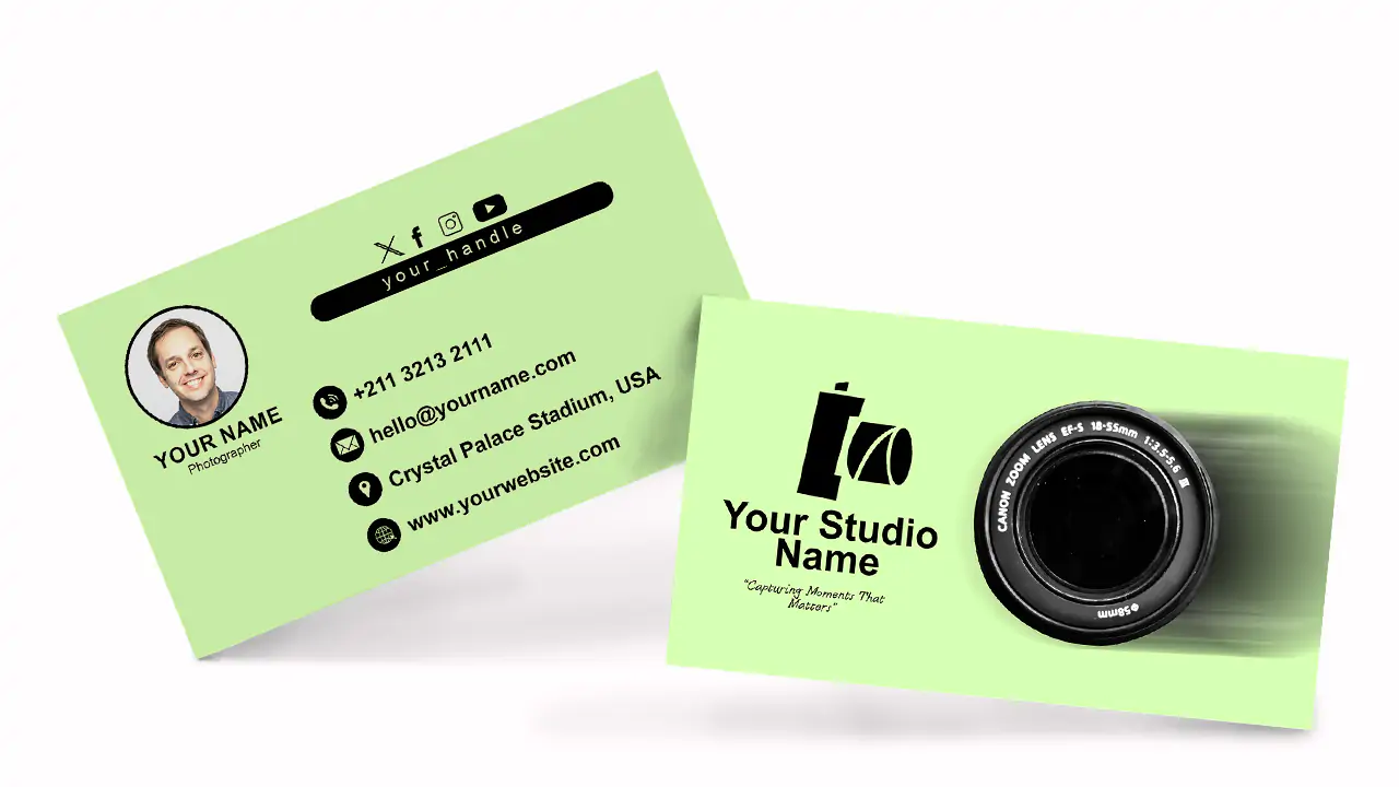 Professional Business Card for Photographer